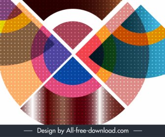 Abstract Background Colorful Modern Flat Geometric Layout