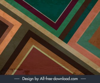 Abstract Background Colorful Retro Grunge Flat Geometric Layout