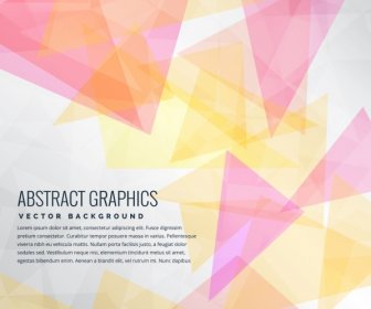 Abstract Background Colorful Triangles Decoration