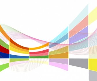 Abstrakte Farbige 3d Wirbelte Schneidearten Hintergrunddekoration