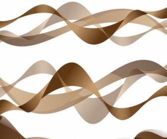 Abstract Background Design Elements 3d Curved Brown Lines