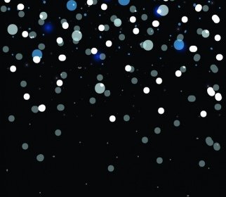 Abstract Background Glittering Falling Circle Objects