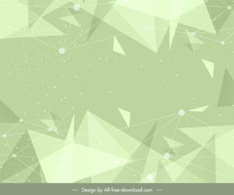 Abstrakte Hintergrund Grün Dynamische Dreiecke 3d