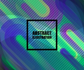 Abstract Background Modern Colorful Flat Curved Decor
