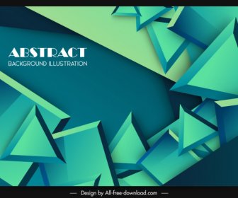 Abstract Background Modern 3d Geometric Floating Decor