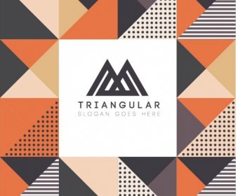 Resumo Fundo Multicolorida Decoração Triangular