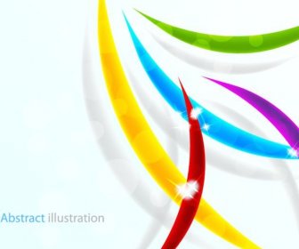 Abstract Background Sparkling Colorful Lines Ornament