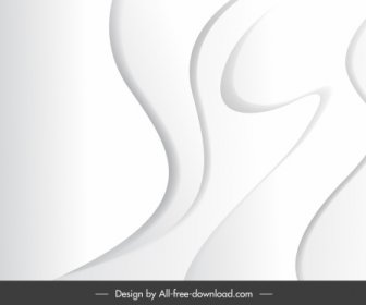 Abstract Background Template Bright White Curves Sketch