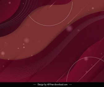 Abstract Background Template Colored Flat Swirled Sketch