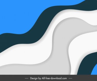 Abstract Background Template Dynamic Flat Curves Shapes