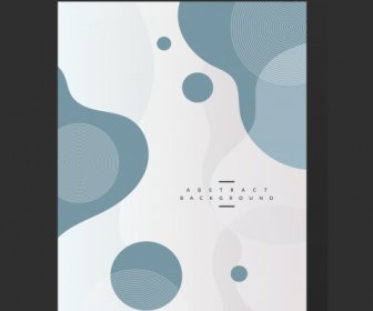Abstract Background Template Flat Curves Circles Sketch