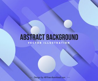 Abstract Background Template Geometric Decor Shiny Bright Blue