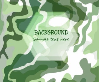 Abstract Background Template Green Deformed Curves Hexagon Shape