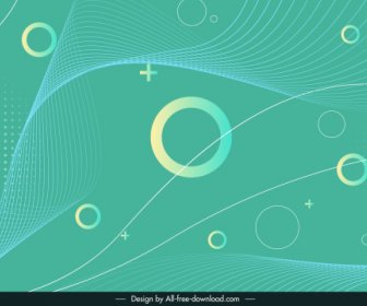 abstract background template modern bright green dynamic decor