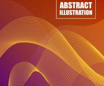Abstract Background Template Modern 3d Motion Lines Decor