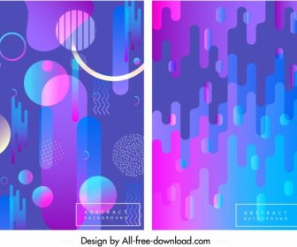 Abstract Background Templates Blue Pink Geometric Ornament