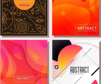 Abstract Background Templates Colored Classical Modern Decor