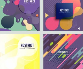 Abstract Background Templates Colorful Modern Decor