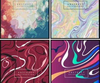 Abstract Background Templates Colorful Motion Design Watercolor Decor