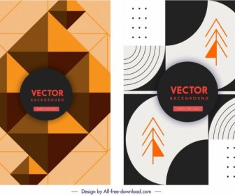 Abstract Background Templates Geometric Decor