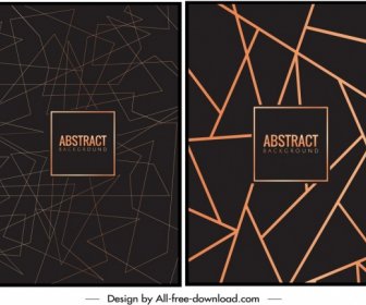 Abstract Background Templates Messy Triangles Sketch Dark Design