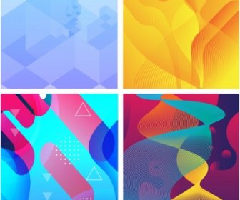 Abstract Background Templates Modern Bright Color Mix Decor