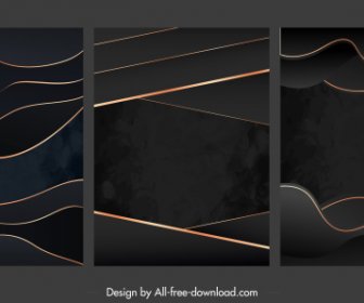 Abstract Background Templates Modern Dark Decor