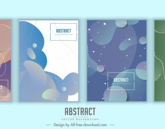 Abstract Background Templates Modern Deformed Shapes Decor