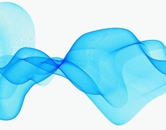 Abstract Background With Blue Waves Vector Graphic