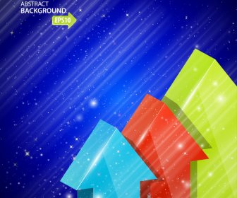 Abstract Background With 3d Arrow