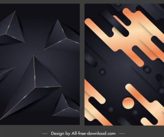Fundo Abstrato Decoração Geométrica Design Escuro Moderno