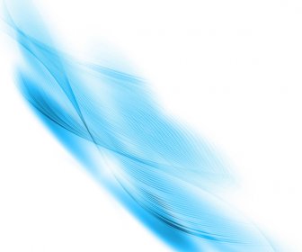 Abstract Blue Business Technologie Wave Vector White Background