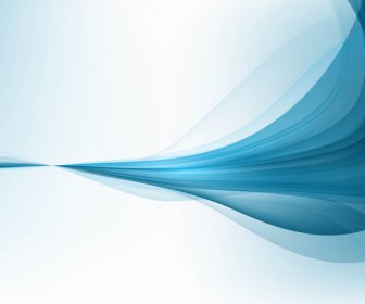 抽象的なブルー ビジネス技術のカラフルな波の図