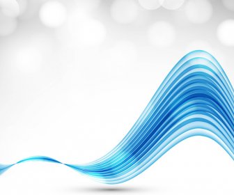 Abstract Blue Business Technology Colorful Wave Vector