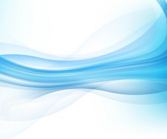 抽象藍色商業技術五顏六色的波浪向量背景
