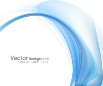 Abstract Blue Business Technology Colorful Wave Vector Background