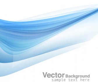抽象藍色商業技術五顏六色的波浪向量背景