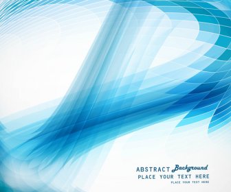 抽象的なブルー ビジネス技術カラフルな波ベクトル図