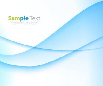 Abstract Blue Business Technology Wave Vector Background Graphic