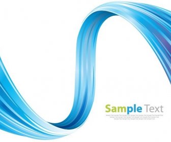 Abstract Blue Business Technology Wave Vector Illustration