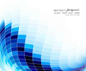 Abstract Blue Colorful Mosaic Background Vector Design