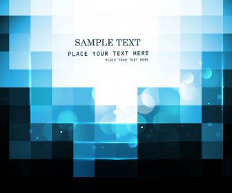 Abstract Blue Colorful Mosaic Whit Background Vector Design