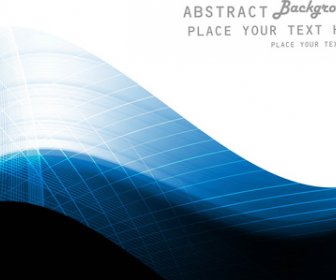 Abstrakte Blaue Bunt Glänzend Welle Vektor Mit Hintergrund