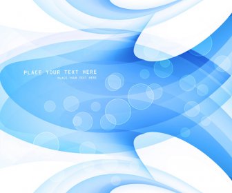 Abstract Blue Colorful Technology Wave Vector Design