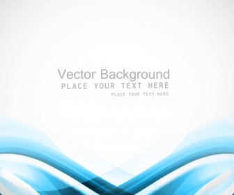 Abstrakte Blaue Bunt Welle Visitenkarte Set Vektor-illustration