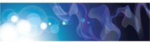 Abstract Blue Glowing Smoke Banner Vector