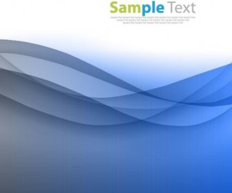 Abstract Blue Smooth Wave Background Vector Graphic
