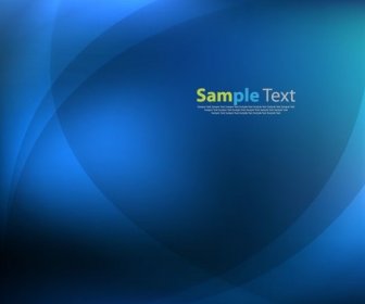 Abstract Blue Smooth Waves Background Vector Illustration