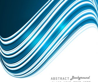 Vector De Onda Brillante Colorido Abstracto Azul Tecnología