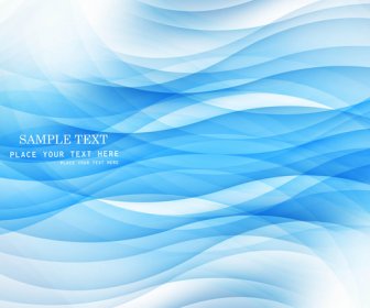 Abstract Blue Technology Colorful Wave Vector Design